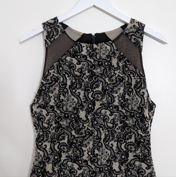 Alice & Olivia Thalia Sleeveless Dress Size 6 Black And White - Picture 4 of 8